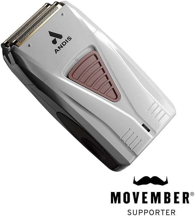 Andis TS-1 17235 Pro Foil Lithium Titanium Foil Shaver, Cord/Cordless, Smooth Shaving Cordless Shaver with Charger, Gray - Image 2
