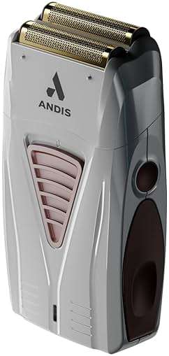 Andis TS-1 17235 Pro Foil Lithium Titanium Foil Shaver, Cord/Cordless, Smooth Shaving Cordless Shaver with Charger, Gray - Image 4