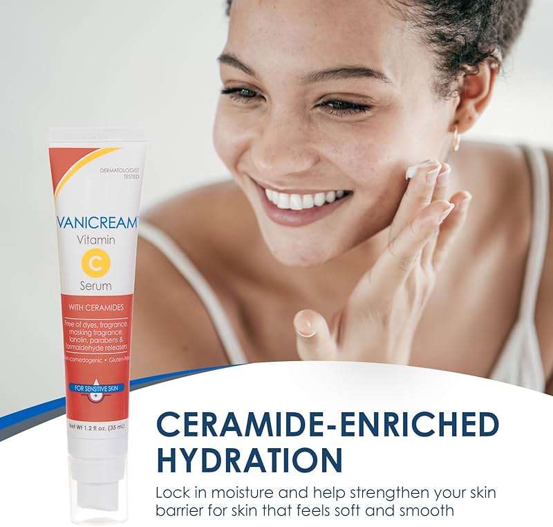 Vanicream Vitamin C Serum, 1.2 Fl Oz, Formulated without Common Irritants for Sensitive Skin, Milky and Lightweight Brightening Serum, Hydrates & Boosts Glow, Dermatologist-Tested - Image 2