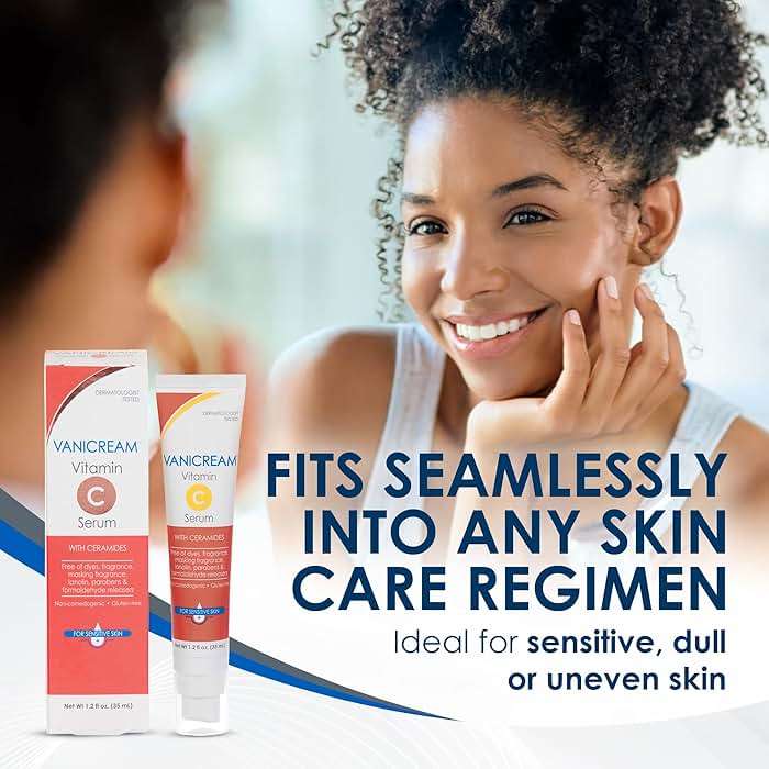Vanicream Vitamin C Serum, 1.2 Fl Oz, Formulated without Common Irritants for Sensitive Skin, Milky and Lightweight Brightening Serum, Hydrates & Boosts Glow, Dermatologist-Tested - Image 3