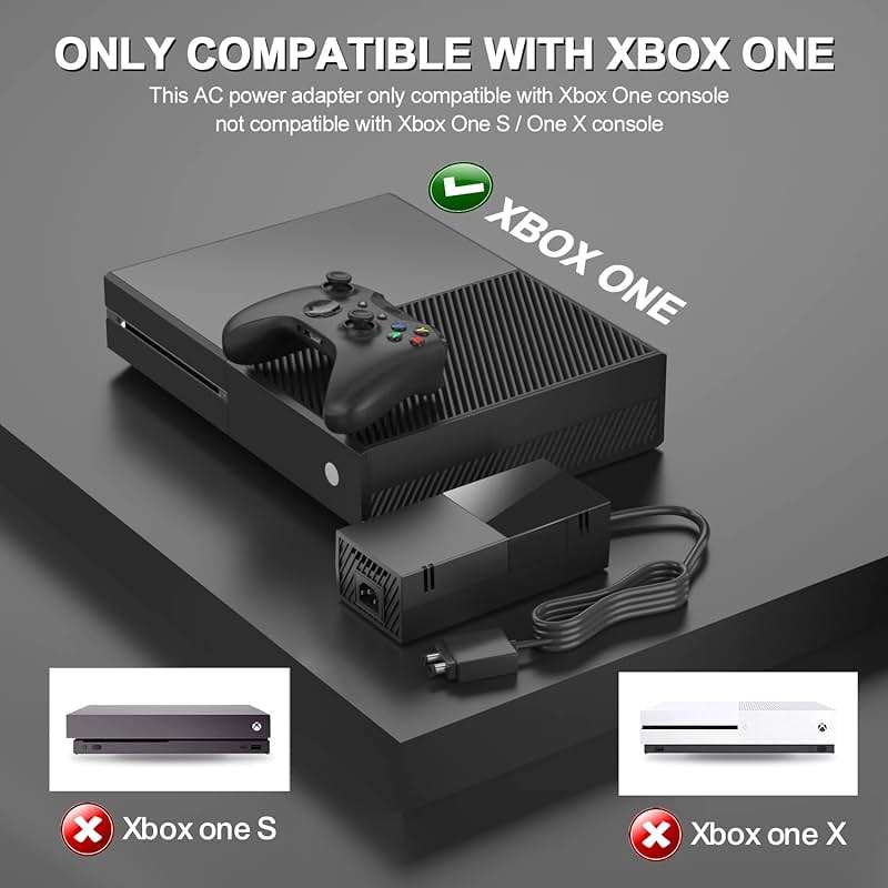 Puning Power Supply Brick for Xbox One,100V-240V AC Adapter Power Supply Compatible with Xbox One Console - Image 2