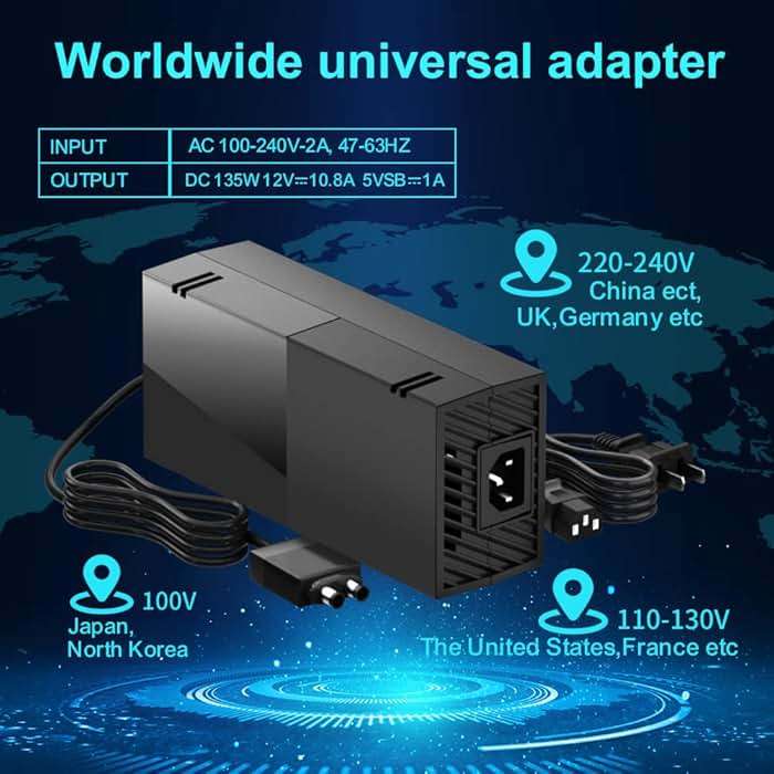 Puning Power Supply Brick for Xbox One,100V-240V AC Adapter Power Supply Compatible with Xbox One Console - Image 6