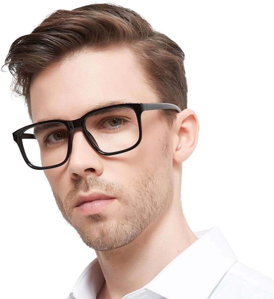 MARE AZZURO Oversized Reading Glasses Men Large Square Readers 1.0 1.25 1.5 1.75 2.0 2.25 2.5 2.75 3.0 3.5 4.0 5.0 6.0 - Image 1