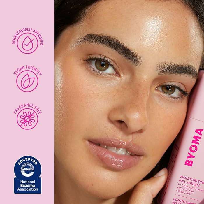 BYOMA Moisturizing Gel Cream - Barrier Repair Cream/Gel Face Lotion with Niacinamide and Green Tea - Ceramide Face Moisturizer for Dry Skin - Alcohol Free, Oil Free Face Moisturizer - 1.69 fl. oz - Image 5