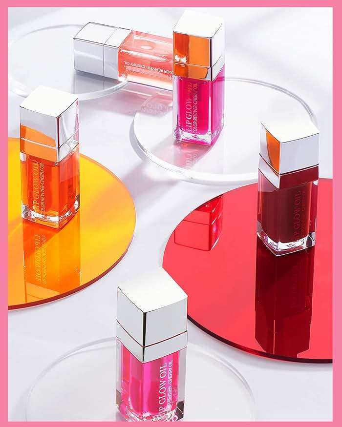 Plumping Lip Glow Oil,Hydrating Tinted Lip Oil Gloss,Glow Reviver Lip Oil,Long Lasting Moisturizing Clear Lip Plumper Oil Tint for Lip Care Dry Lip,Christmas Makeup Gift for Women (#012 Rosewood) - Image 8