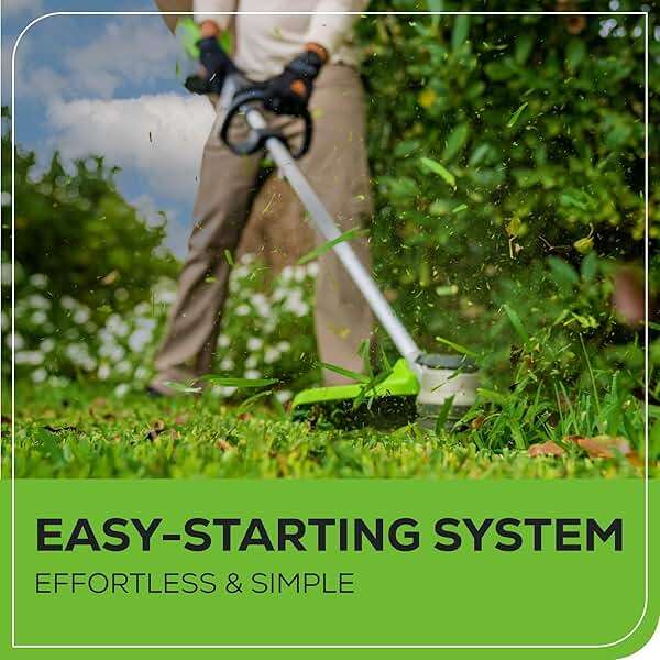 Greenworks 60V 16 Inch Brushless Cordless String Trimmer, Weed Wacker/Weed Eater with 2.5Ah Battery & Charger, Load N' Go Bump Feed, 53min Runtime, 26cc Gas Equivalent, 4 Year Warranty - Image 8