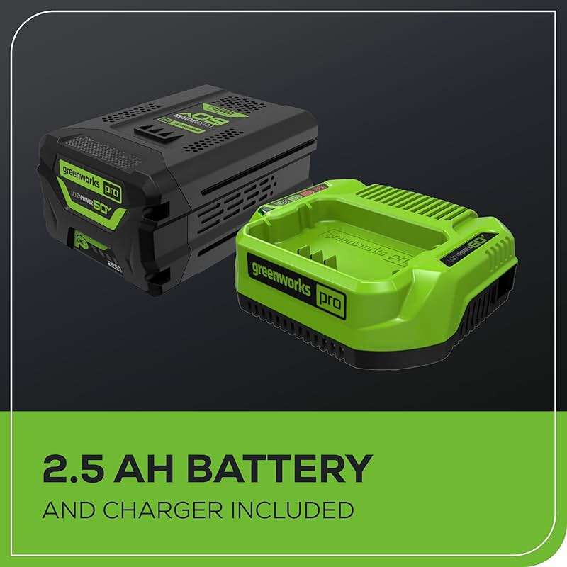 Greenworks 60V 16 Inch Brushless Cordless String Trimmer, Weed Wacker/Weed Eater with 2.5Ah Battery & Charger, Load N' Go Bump Feed, 53min Runtime, 26cc Gas Equivalent, 4 Year Warranty - Image 10