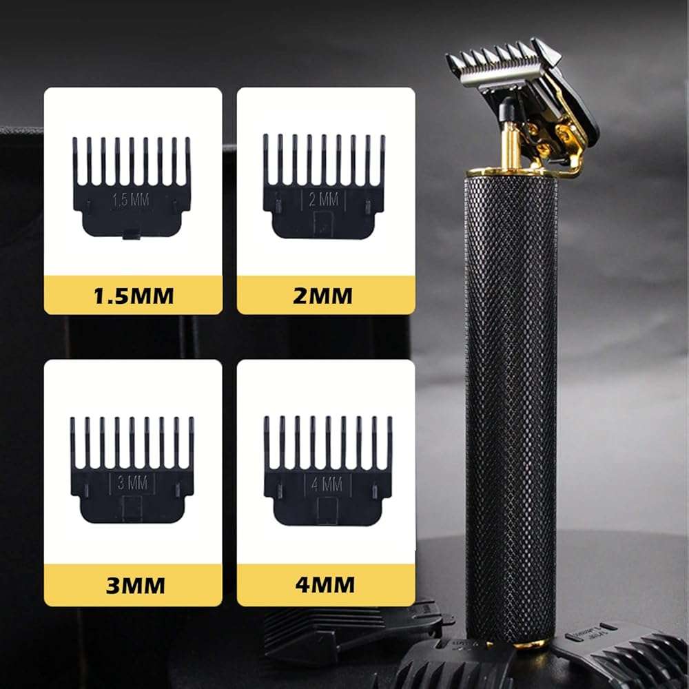 RQTYBUI Hair Clippers for Men - Cordless Electric Hair Trimmer Beard Trimmer Shaver, Zero Gapped Edgers with Guide Combs, Black - Image 2