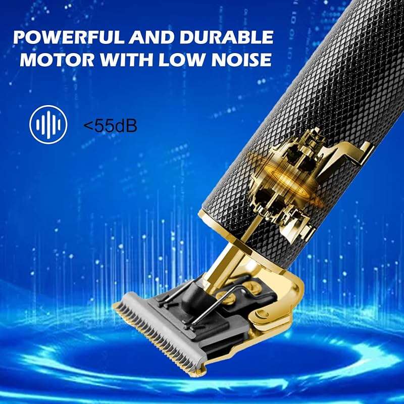 RQTYBUI Hair Clippers for Men - Cordless Electric Hair Trimmer Beard Trimmer Shaver, Zero Gapped Edgers with Guide Combs, Black - Image 6