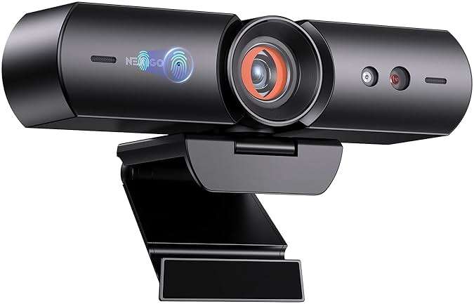 NexiGo HelloCam, 1080P Webcam with Windows Hello, True Privacy, Automatic Electronic Shutter, Computer Camera, Microphone, Facial Enhancement, HD USB Web Cam - Image 1