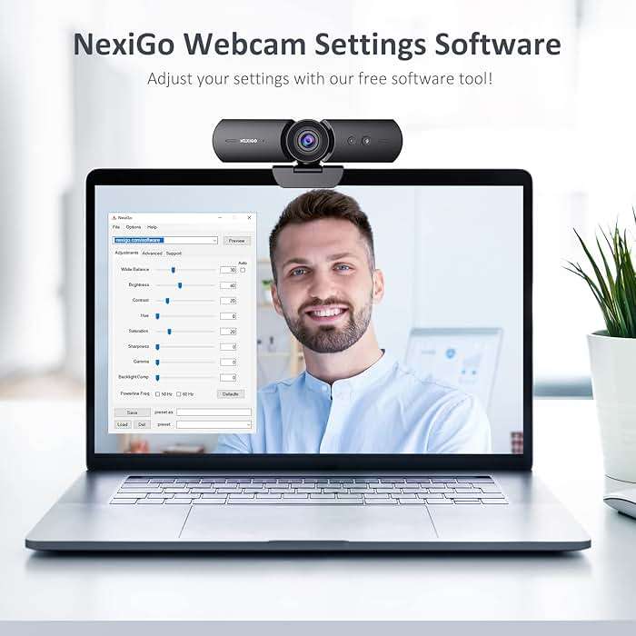 NexiGo HelloCam, 1080P Webcam with Windows Hello, True Privacy, Automatic Electronic Shutter, Computer Camera, Microphone, Facial Enhancement, HD USB Web Cam - Image 8