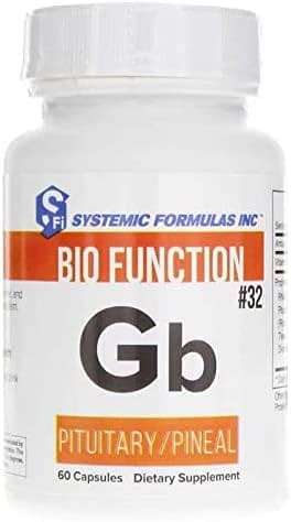 Systemic Formulas #32 Bio Function Gb Pituitary/Pineal 60 Capsules. Supports Mental Clarity and Focus and Normal circadian Rhythms. - Image 1
