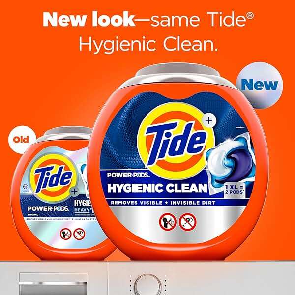 Tide Hygienic Clean Power PODS Laundry Detergent Pacs, Original Scent, 45 Count, Removes Visible and Invisible Dirt - Image 2