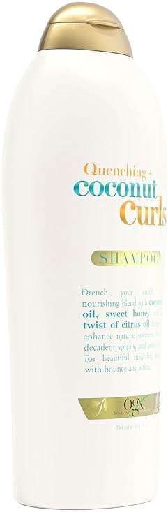 OGX Quenching + Coconut Curls, Moisturizing Shampoo for Curly Hair, Detangling, Curl Enhancing, 25.4 fl oz - Image 6