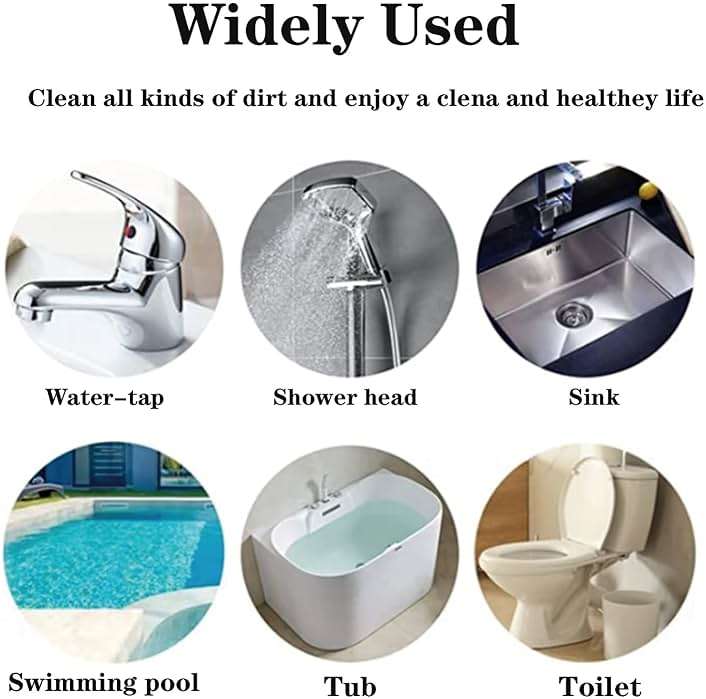 YINGMORE Pumice Stone Toilet Bowl Cleaner Toilet Deep Cleaning,Bathroom Cleaner Brush with Long Handle for Remove Hard Water Stains with Toilet Handle+ Pumice Stones - Image 4