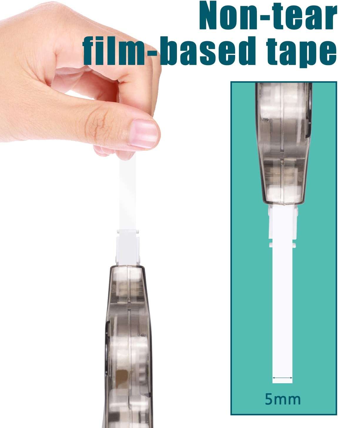 Lzerking Correction Tape, White, 6-Count, Make Instant Corrections With No Drying Time - Image 4