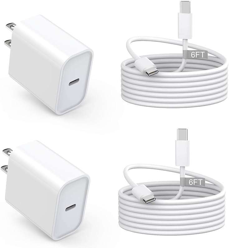 USB C Charger for iPhone 17/16 Charger Fast Charging,Type C Charge Apple Fast USB C Wall Chargers Block Adapter 6FT Charging Cable Cord for iPhone 17 Pro Max/Air/16/16Pro/15/15 Plus/iPad Pro/Air/Mini - Image 1