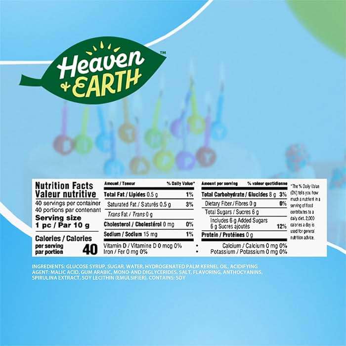 Heaven & Earth Blueberry Raspberry Lil Taffy (Approx. 40 Count) | Dye Free Candy | Natural Colors & Flavors | No High Fructose Corn Syrup | Gluten Free | Kosher | Goody Bag and Pinata Fillers - Image 2