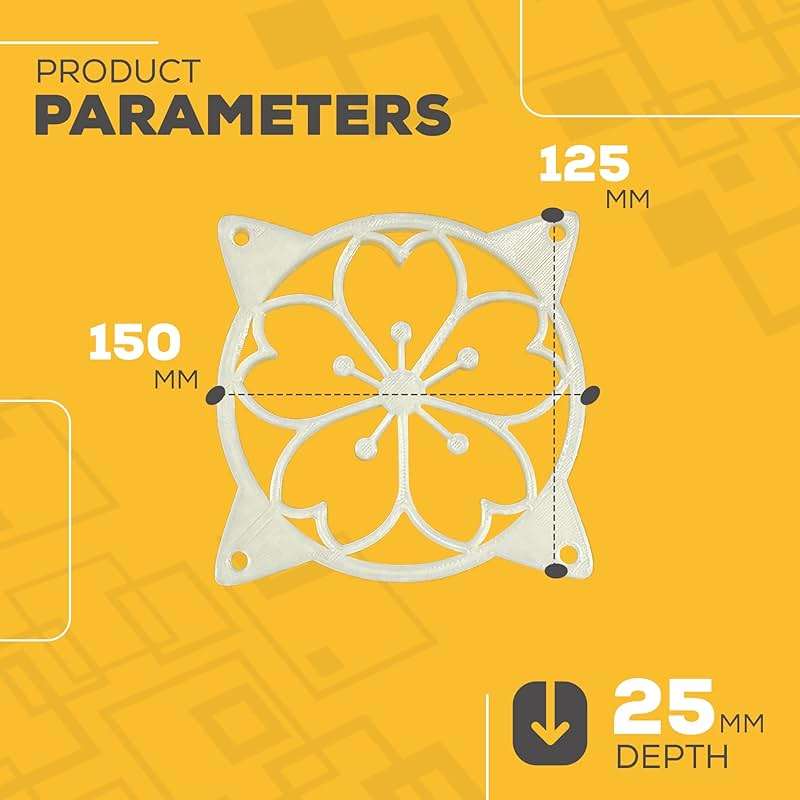 SplashNColor 120mm Sakura Fan Grill Decorative Cover, Super Cute Functional Cherry Blossom Cooling PC Fan Cover Protector for Computer Rig, Sakura PC Accessories Gaming CPU, Easy Installation - Image 2
