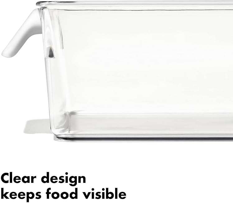 OXO Good Grips Fridge Organization Bin 5 in x 10 in - for Berry Bins, Yogurt Cups and More - Image 6