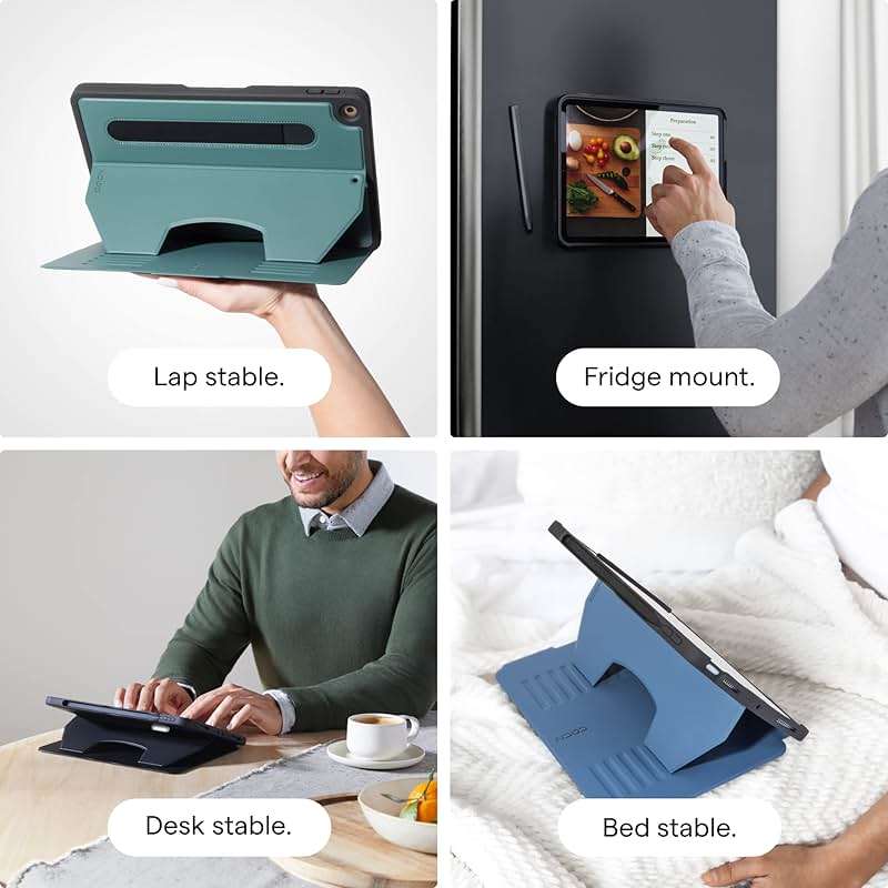 ZUGU CASE for iPad A16 11th Generation 11 Inch (2025), 10th Gen 10.9 Inch (2022) Magnetic Stand & Sleep/Wake Cover, Model #s A3354, A3355, A3356, A2696, A2757, A2777, Stealth Black - Image 4