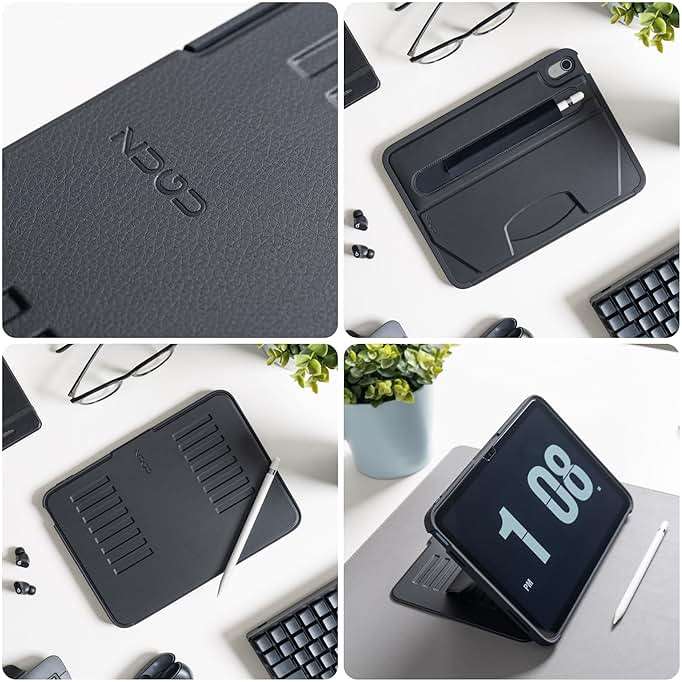 ZUGU CASE for iPad A16 11th Generation 11 Inch (2025), 10th Gen 10.9 Inch (2022) Magnetic Stand & Sleep/Wake Cover, Model #s A3354, A3355, A3356, A2696, A2757, A2777, Stealth Black - Image 5
