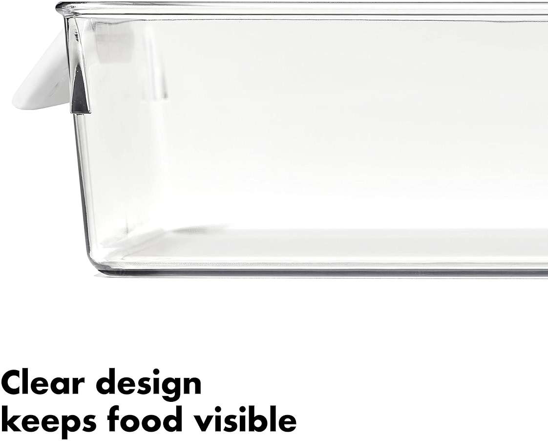 OXO Good Grips Fridge Organization Bin 8 in x 14 in - for Cheese, Meat, Fish and More - Image 6