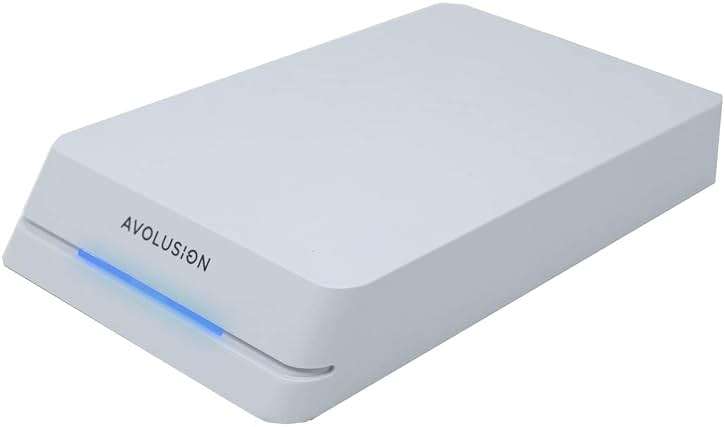 Avolusion HDDGear Pro 8TB 7200RPM USB 3.0 External Gaming Hard Drive (for PS5) White (Renewed) - Image 1