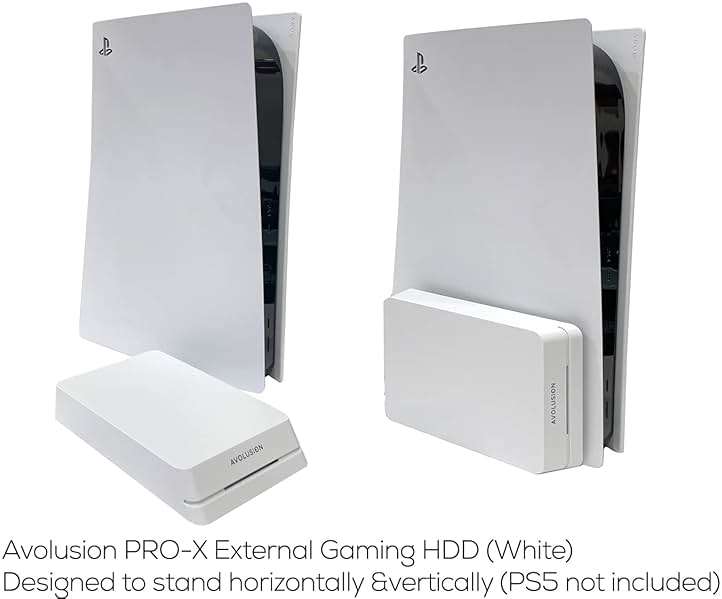 Avolusion HDDGear Pro 8TB 7200RPM USB 3.0 External Gaming Hard Drive (for PS5) White (Renewed) - Image 4