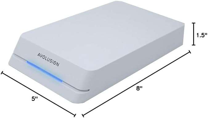 Avolusion HDDGear Pro 8TB 7200RPM USB 3.0 External Gaming Hard Drive (for PS5) White (Renewed) - Image 8
