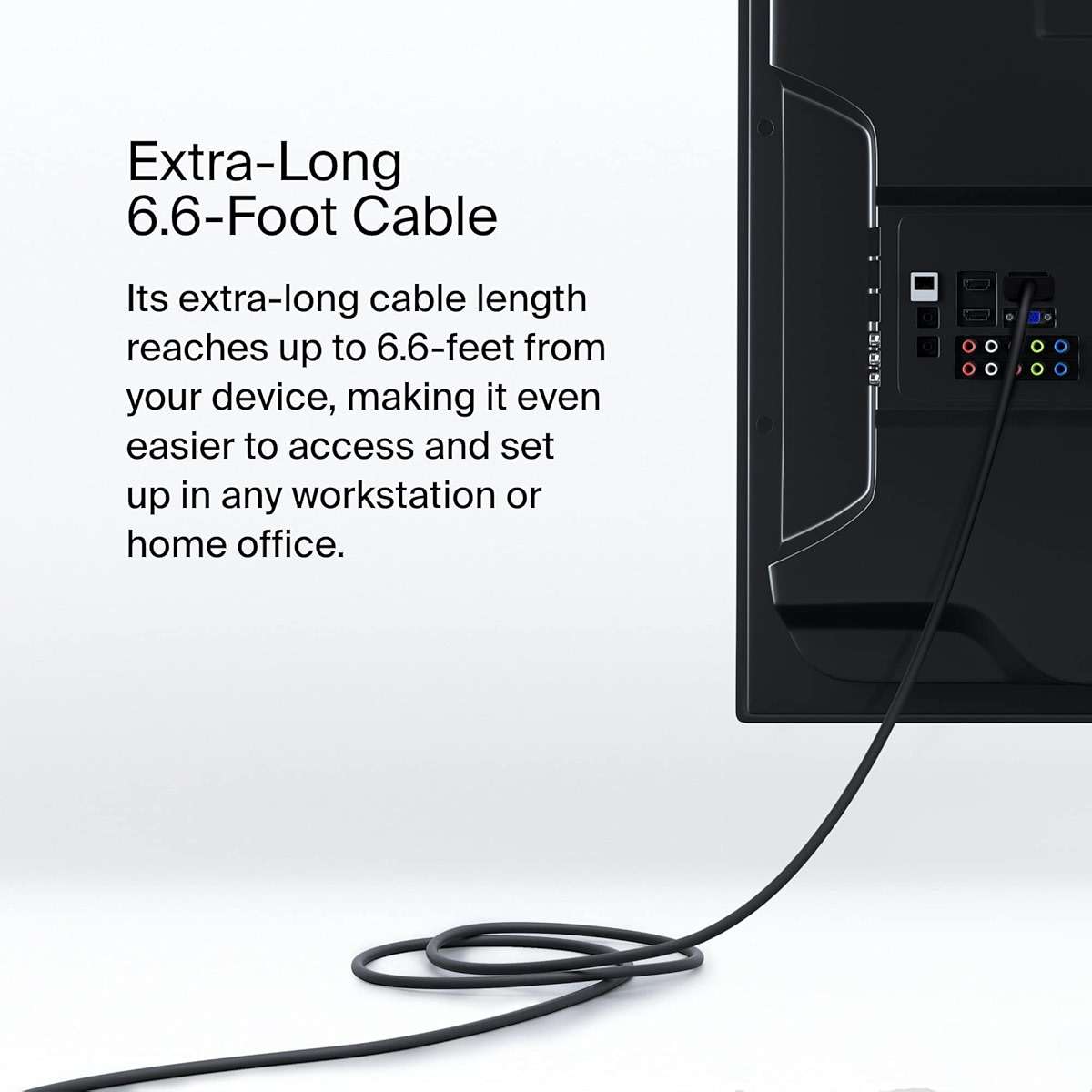 Belkin USB Type C to DisplayPort 1.4 Cable 6.6ft/2m, 32.4Gbps, 8K@60Hz or 4K@144HZ, with HBR3, DSC, HDCP 2.2, DP Alt Mode, Backwards Compatible, Works with Windows, MacOS, iPadOS, Android, and More - Image 4