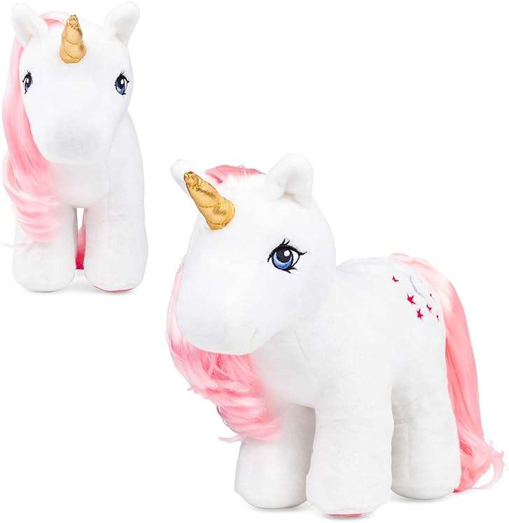 My Little Pony Unicorn and Pegasus Plush - Moondancer - Collector Plushie, Retro Stuffed Toy Animal, Kid, Toddler, Girl, boy, Mom, Birthday, Ages 3+ - Image 1