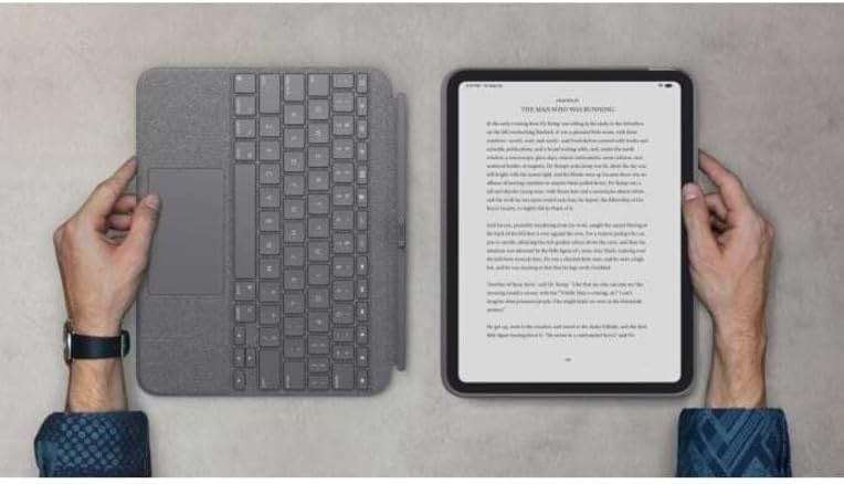Logitech Combo Touch, Detachable iPad Keyboard Case (10th gen and A16) with Large Precision Trackpad, Full-Size Backlit Keyboard, and Smart Connector Technology - Oxford Gray - Image 2