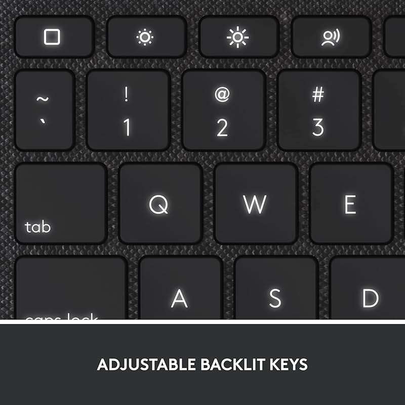 Logitech Combo Touch, Detachable iPad Keyboard Case (10th gen and A16) with Large Precision Trackpad, Full-Size Backlit Keyboard, and Smart Connector Technology - Oxford Gray - Image 8