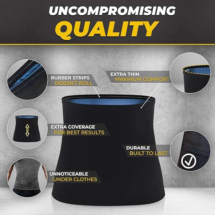 LELTLIMH Waist Trimmer for Women, Waist Trainer Sauna Belt, Neoprene-free Waist Cincher,Sauna Slimming Belt Suit Workout - Image 7