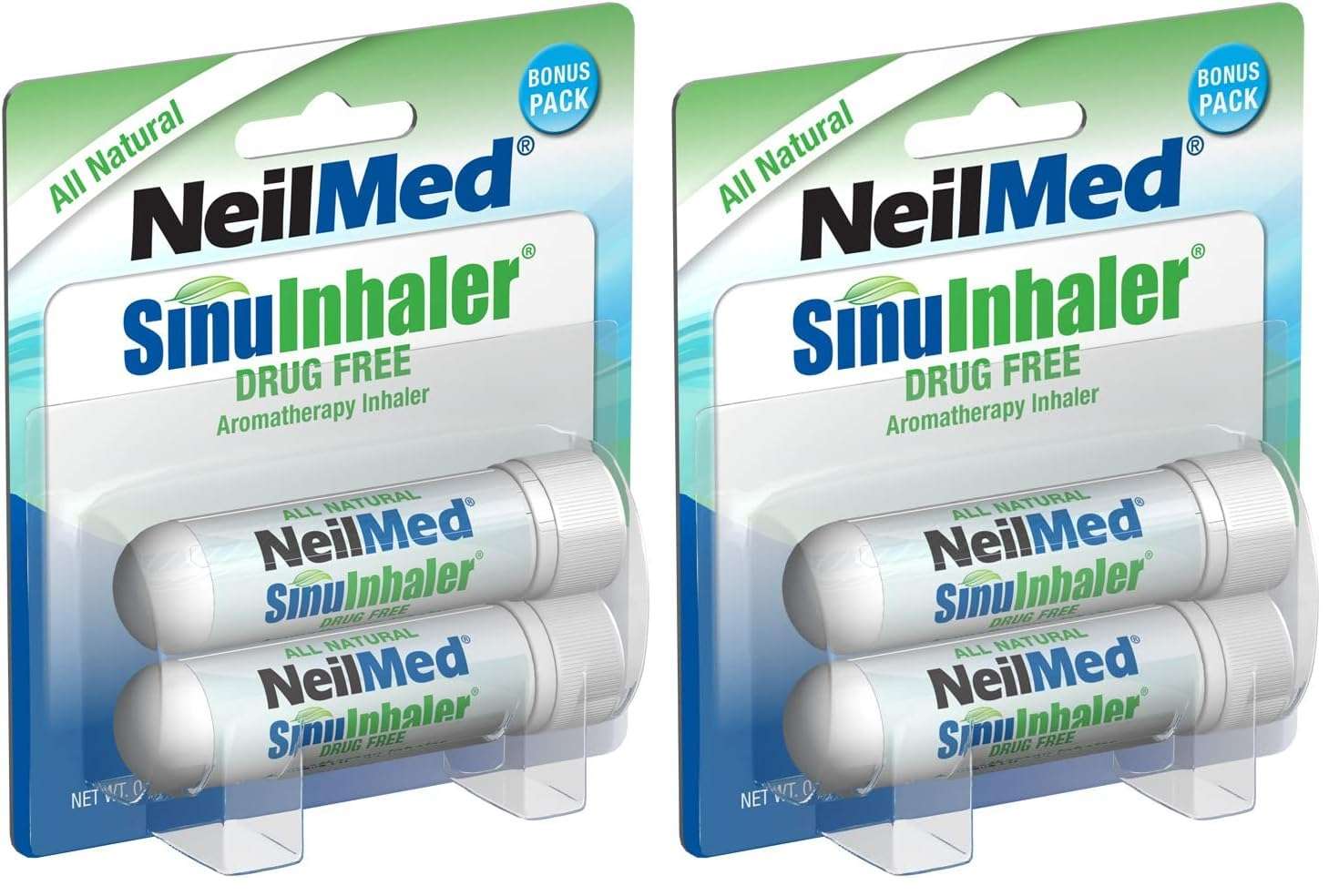 NeilMed SinuInhaler Natural Non Medicated Aromatherapy Inhaler (Bonus Pack) (Pack of 2) - Image 1