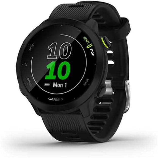 Garmin Forerunner 55, GPS Running Watch with Daily Suggested Workouts, Up to 2 weeks of Battery Life, Black (Renewed) - Image 1
