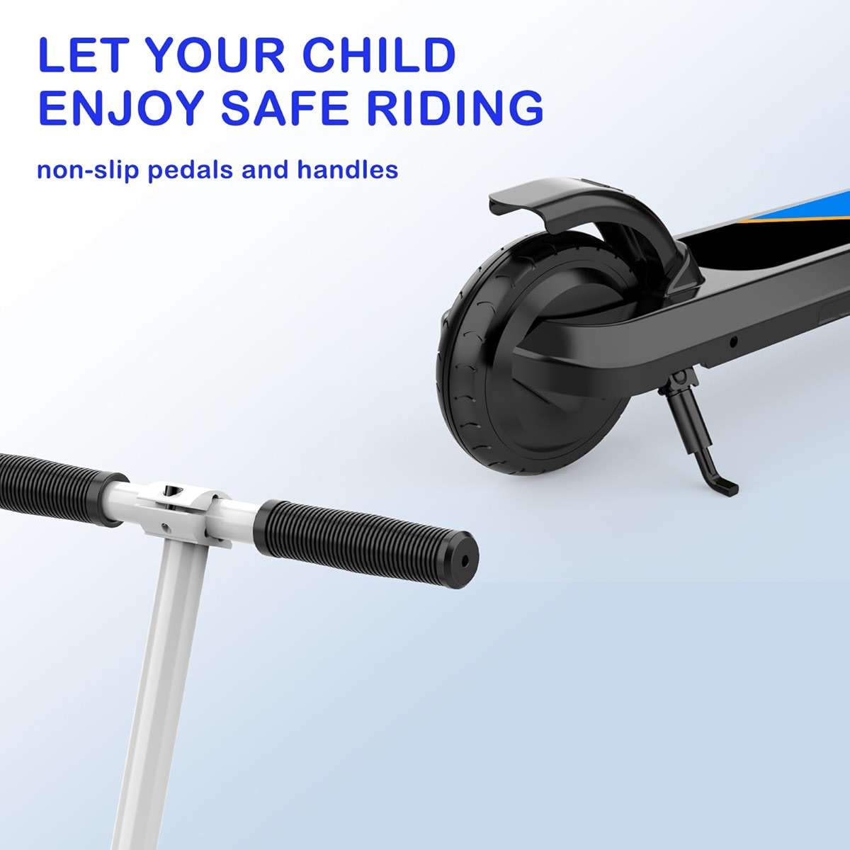 LINGTENG Electric Scooter for Kids Age 6-10, Kick-Start Boost Scooter with Adjustable Speed and Height, Flash Wheel & Deck Lights - Image 6