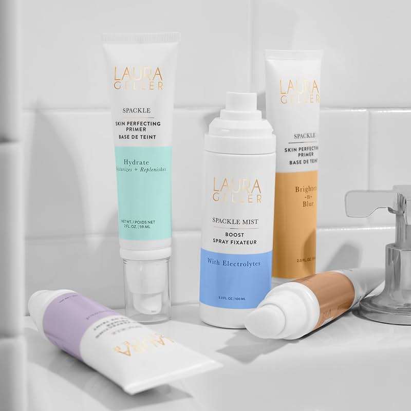 LAURA GELLER NEW YORK Spackle Mist Boost Setting Spray with Electrolytes - Long-Lasting Makeup Spray with Blue Light Protection - Dewy Skin Makeup Setting Spray - Image 6