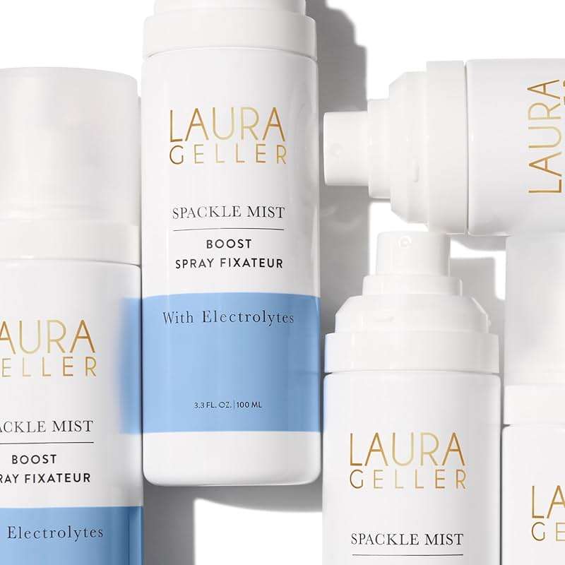 LAURA GELLER NEW YORK Spackle Mist Boost Setting Spray with Electrolytes - Long-Lasting Makeup Spray with Blue Light Protection - Dewy Skin Makeup Setting Spray - Image 9