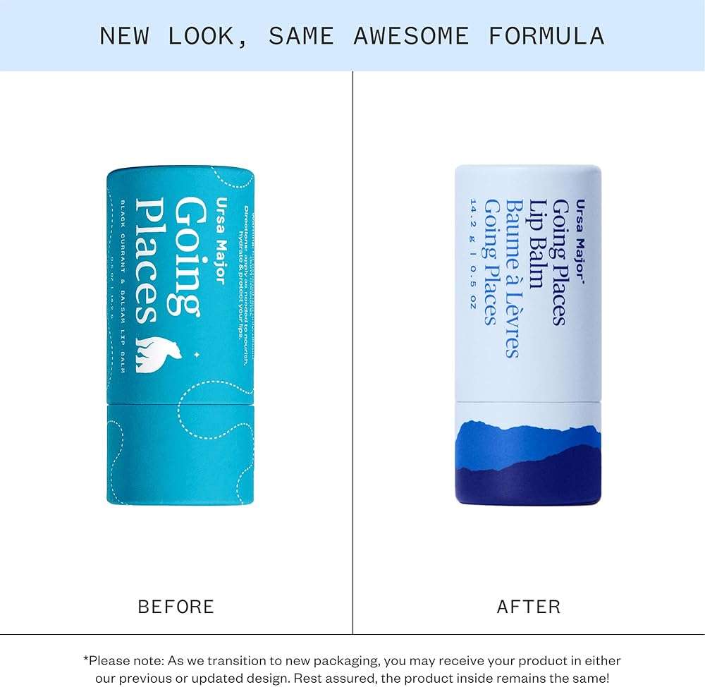 Ursa Major Going Places Lip Balm | Natural Lip Moisturizer for Cracked and Dry Lips | Hydrate, Soothe and Protect | Recyclable Cardboard Tube | 0.5 oz | 2-Pack - Image 2