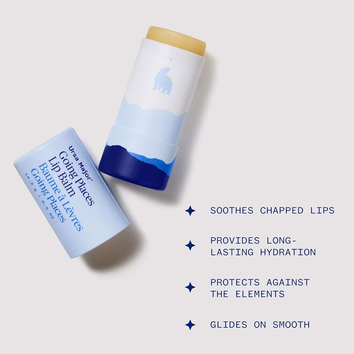 Ursa Major Going Places Lip Balm | Natural Lip Moisturizer for Cracked and Dry Lips | Hydrate, Soothe and Protect | Recyclable Cardboard Tube | 0.5 oz | 2-Pack - Image 3