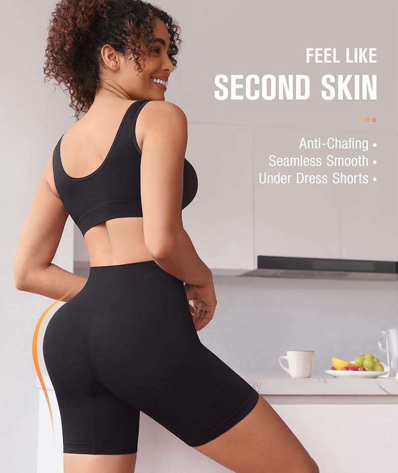 BESTENA 4 Pack Slip Shorts for Under Dress Seamless Smooth Boyshorts Panties Boxer Briefs for Women - Image 3