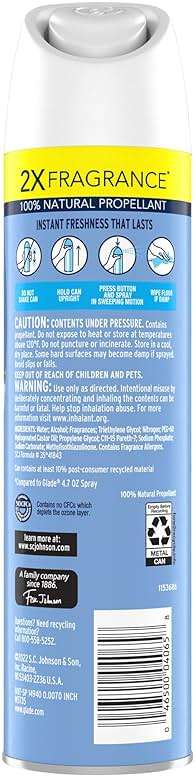 Glade Air Freshener Room Spray, Clean Linen, 8.3 oz, 6 Count - Image 2
