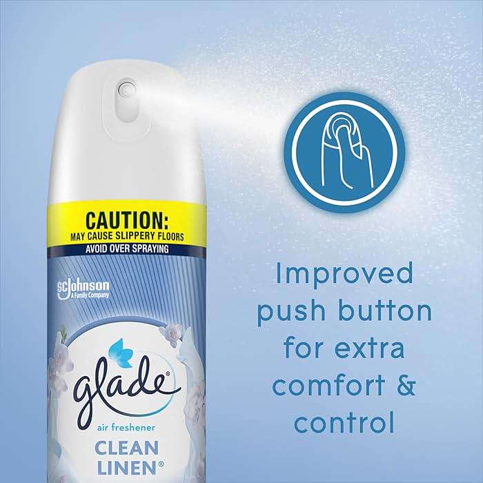 Glade Air Freshener Room Spray, Clean Linen, 8.3 oz, 6 Count - Image 10