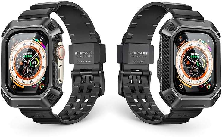 SUPCASE for Apple Watch Ultra Case with Band (Unicorn Beetle Pro), [2X Screen Protector] [Military-Grade Drop Protection] Rugged Men Cover with Adjustable Strap Band for iWatch Ultra 3/2/1 - Image 8