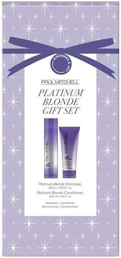 Paul Mitchell Platinum Blonde Gift Set, Purple Shampoo + Conditioner, For Brassy Hair - Image 2