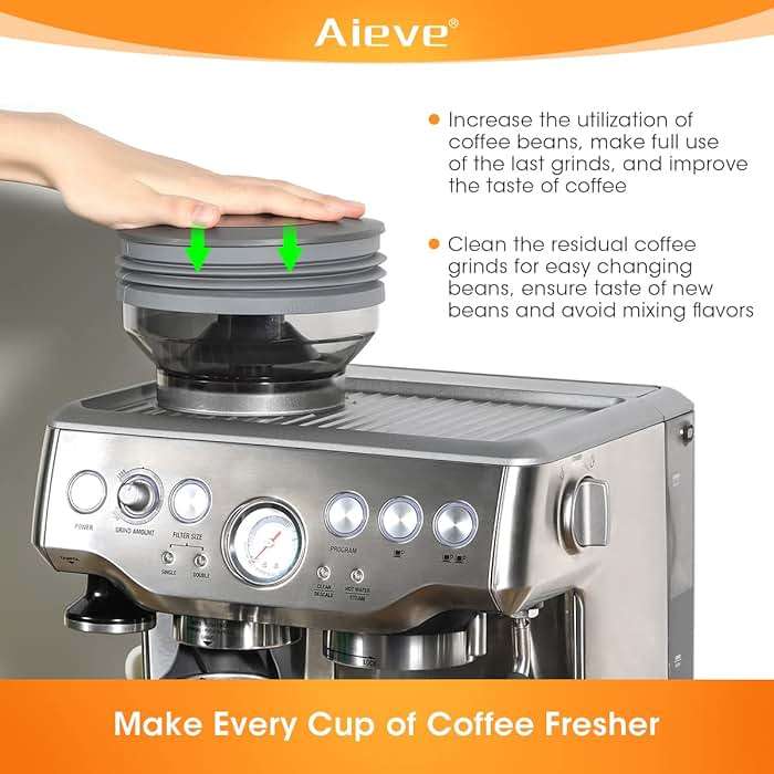 AIEVE Silicone Bellow Compatible for Breville Barista Express, Single Dose Hopper for Breville Espresso Machine,Gray - Image 5
