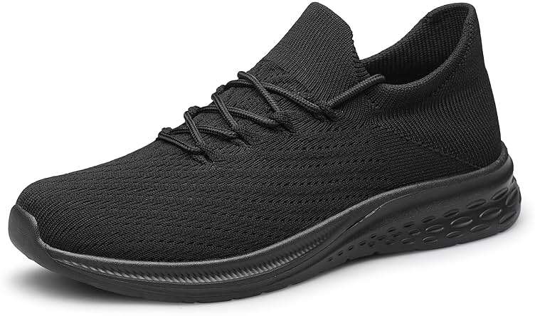 vibdiv Men's Lightweight Knit Sneakers Breathable Casual Walking Shoes Comfortable for Daily Work Gym Travel - Image 1