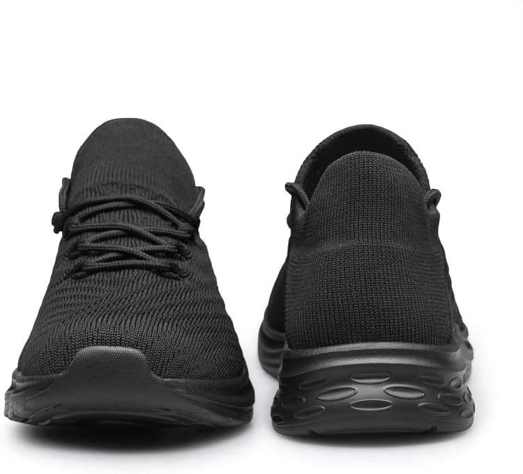 vibdiv Men's Lightweight Knit Sneakers Breathable Casual Walking Shoes Comfortable for Daily Work Gym Travel - Image 4